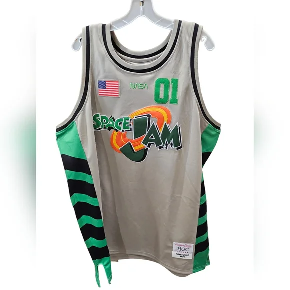 Headgear Nasa Collaboration Space Jam Classic Embroidered Basketball Jersey 4XL - Picture 1 of 8